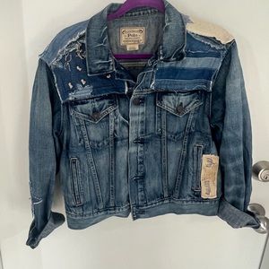 Embellished Ralph Lauren Polo denim jean jacket